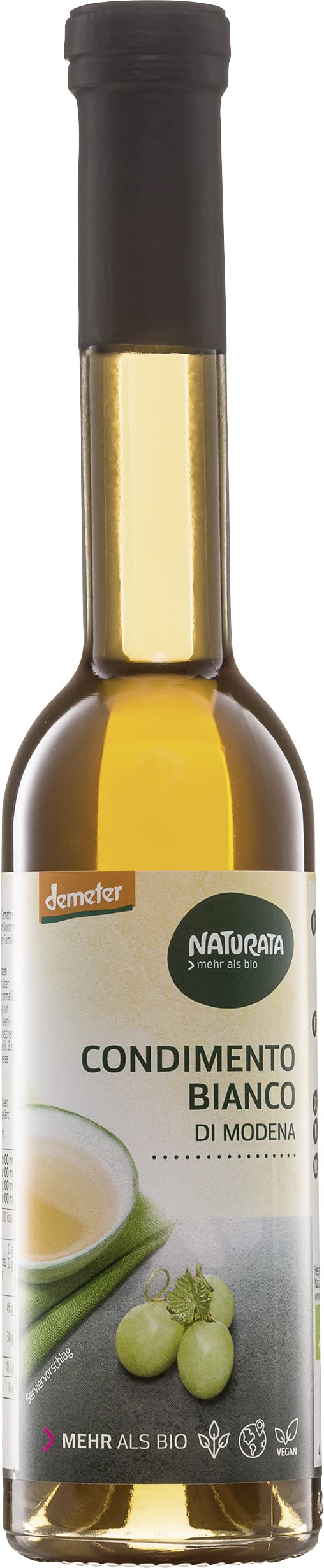 Naturata Demeter Condimento Bianco Di Modena, 6 x 250ml