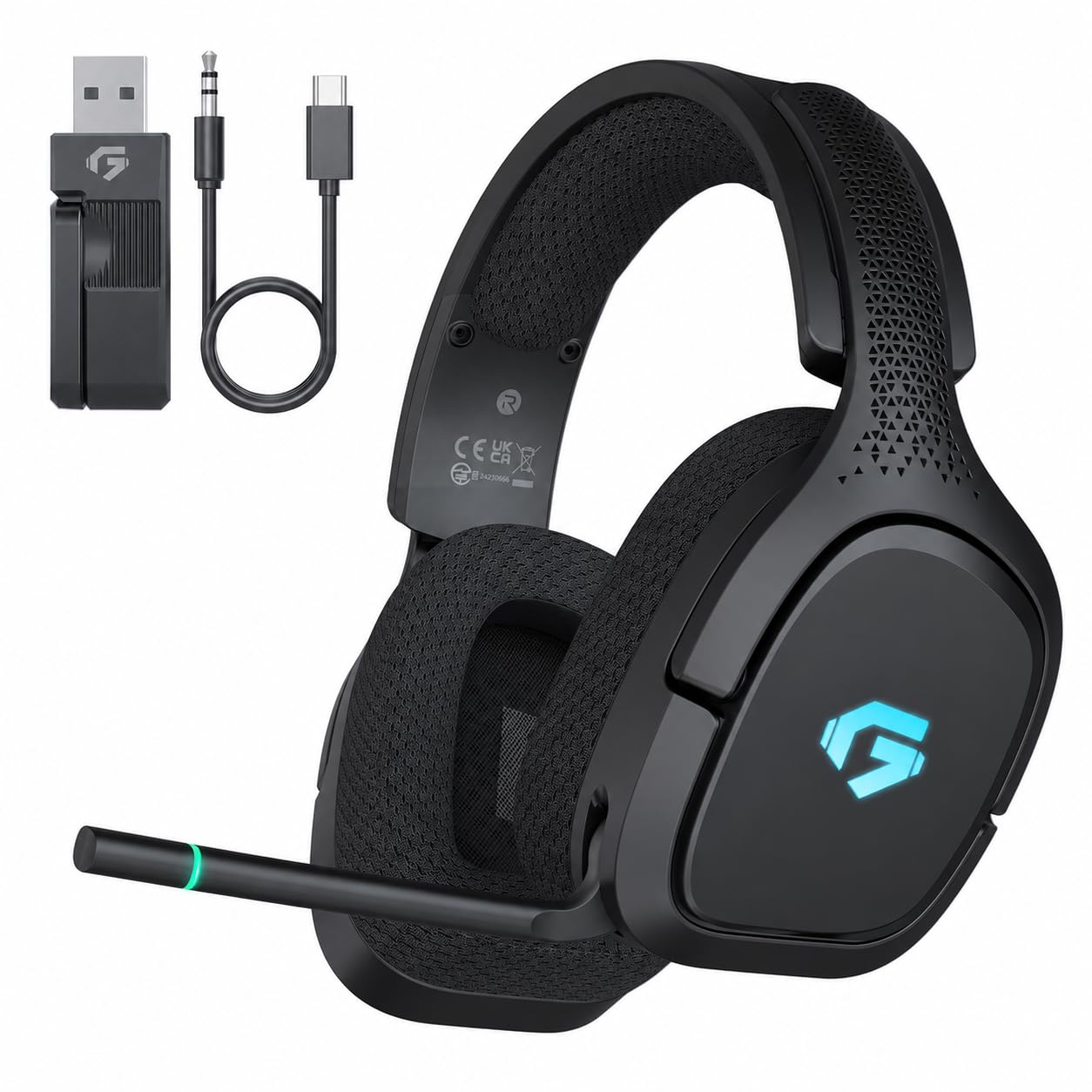 Amazon.co.jp: Gvyugke ゲーミングヘッドセット 4WAY接続 2.4G USB