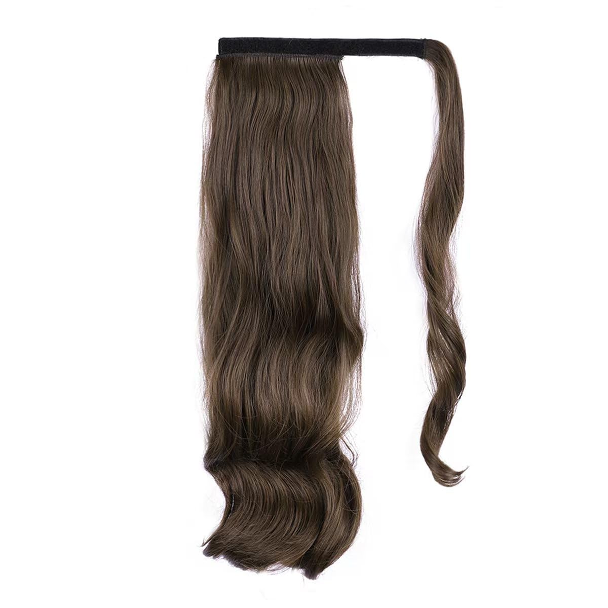 Clip in Ponytail hair extensions Wrap Around ponytail extensions Layered Pony Tail Hairpiece for Women Girls (8/30 Caramel Brown - Image 2