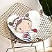 JOCHUAN Cojines Decoración Cute Cartoon Girl Bow Ladybug Sofá Cojines Decorativos 13.78 X 13.78 Pulgadas Cojín en Forma de corazón Regalo para Amigos/niños/niña/día de San Valentín