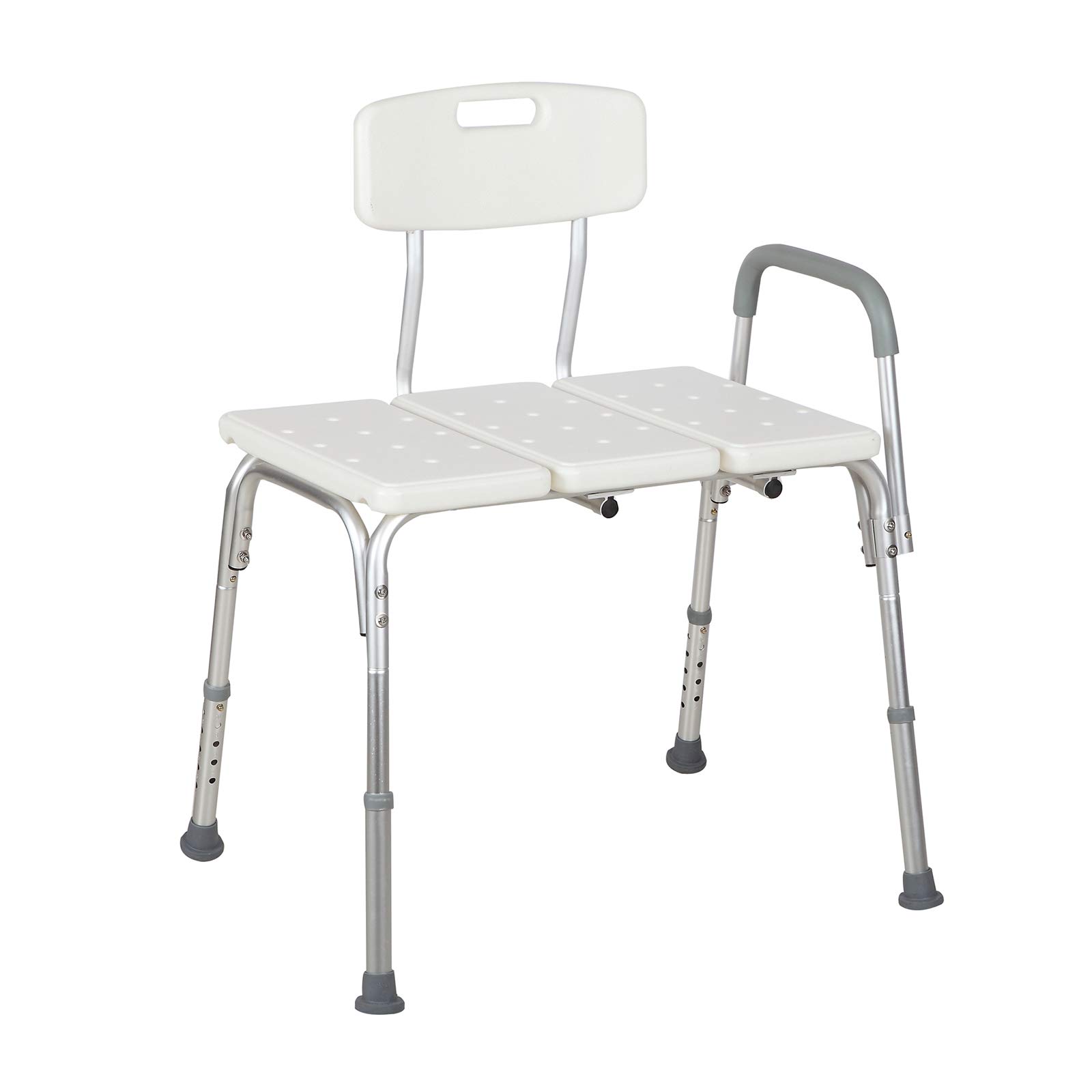 UenjoyTub Transfer Bench Medical Shower Chair for Bathroom with Backrest for Elderly and Disabled,Adjustable Shower stools and Benches for Bacterial Protection