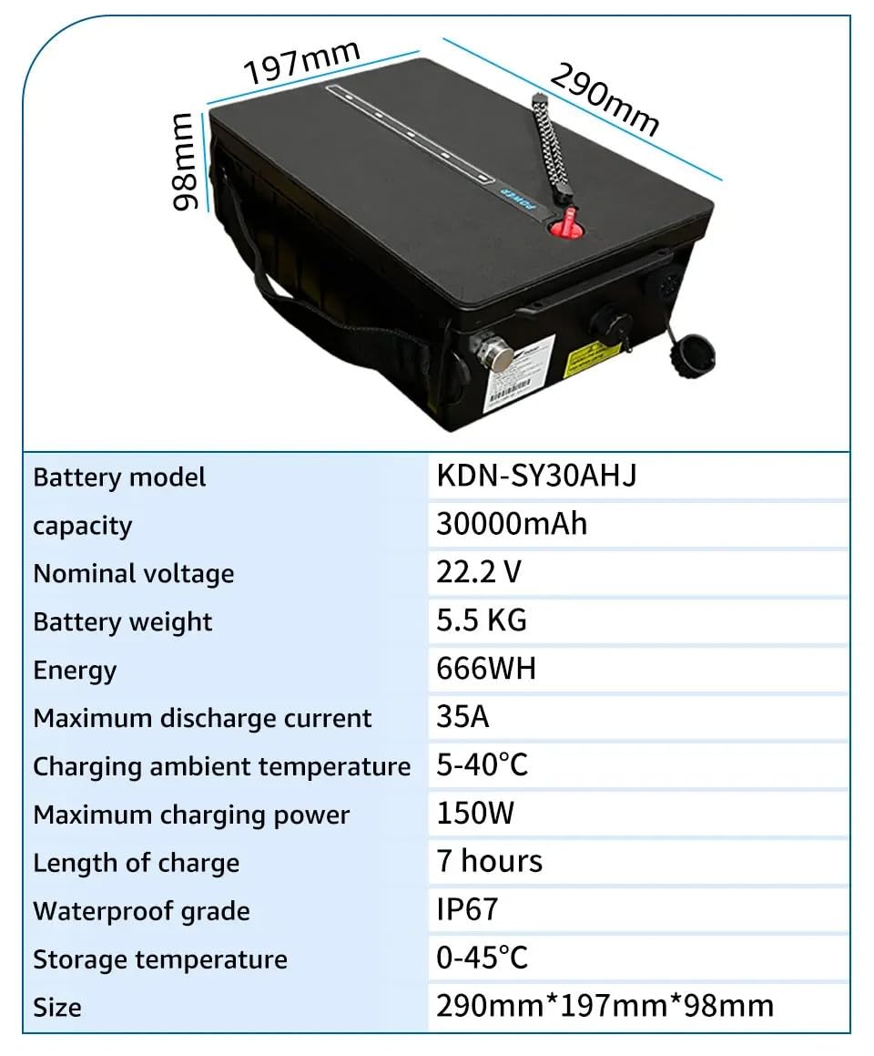 Motor eléctrico con caja de batería, tabla de surf motorizada, aleta de pesca, aleta eléctrica de 600 W, tabla de surf de remo, motor de empuje, aleta eléctrica, SUP, surf, kayak, aleta de potencia