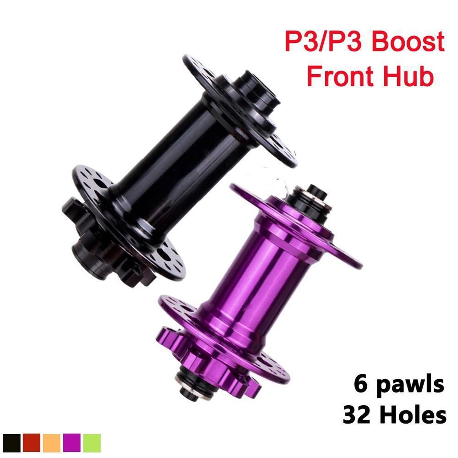 MOZZO Anteriore P3 Boost Bike 6 Pawl Mozzo Freno a Disco 32 Fori DT 370 XM490 D041SB D042SB Mozzo Anteriore for Bicicletta a sgancio rapido con Perno Passante