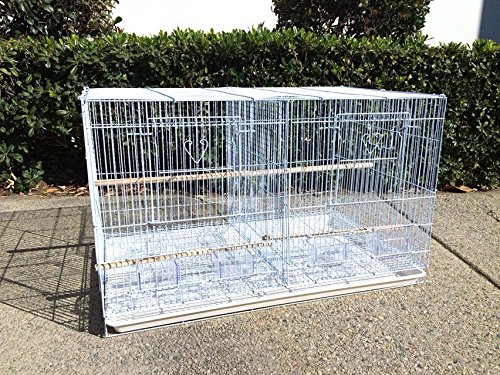 Mcage Divided Flight Breeding Breeder Lovebird Cockatiel Cockatiels Parakeets Cage