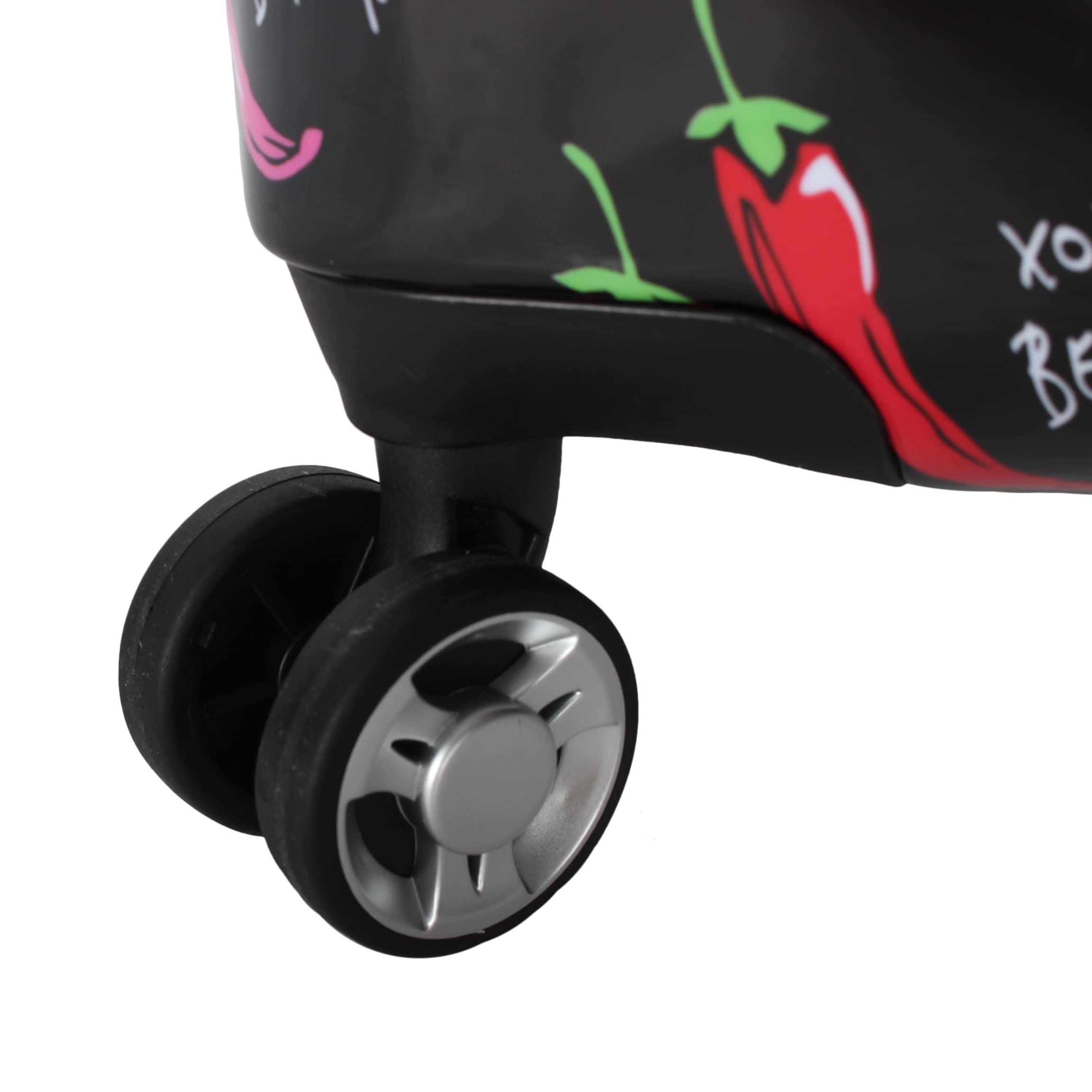 Betsey Johnson Designer Luggage Collection - Expandable 3 Piece Hardside Lightweight Spinner Suitcase Set (): Flamingo Strut TAMALE