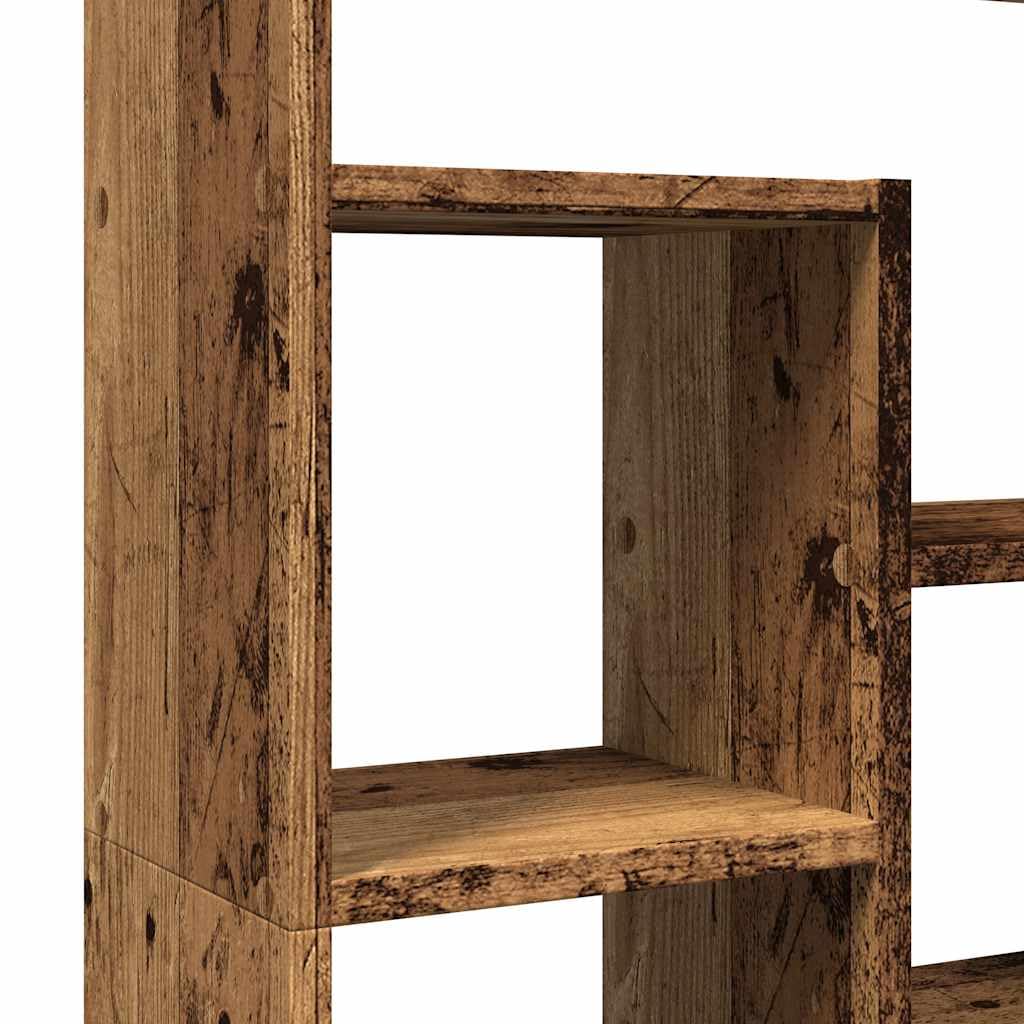 Libreria effetto legno anticato, 72 x 20 x 120,5 cm