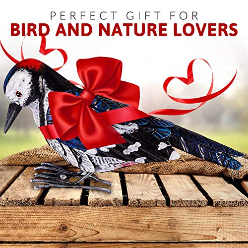 Shefio Garden Decor - Woodpecker Bird Decor, Beautiful Backyard Ideas & Garden Gifts - These Handmade Metal Birds Are Perfect Outdoor Decor, Metal Yard Art For Lawn Ornament, Yard Decorations Outdoor #TOP6