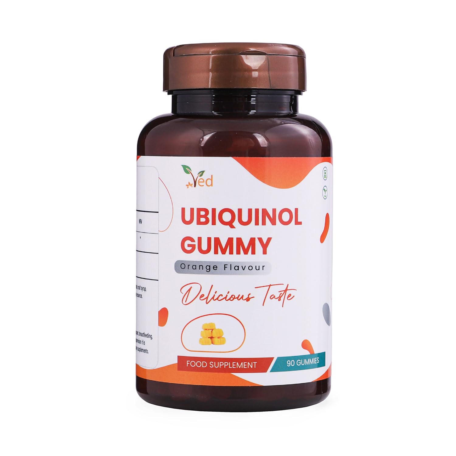 Ved Ubiquinol Gummy | Active Form coq10 | High Absorption/Enhanced bioactivity | Essential for Heart Health and Cellular Energy Production | 150 mg, 90 Gummy (Pack of 2)