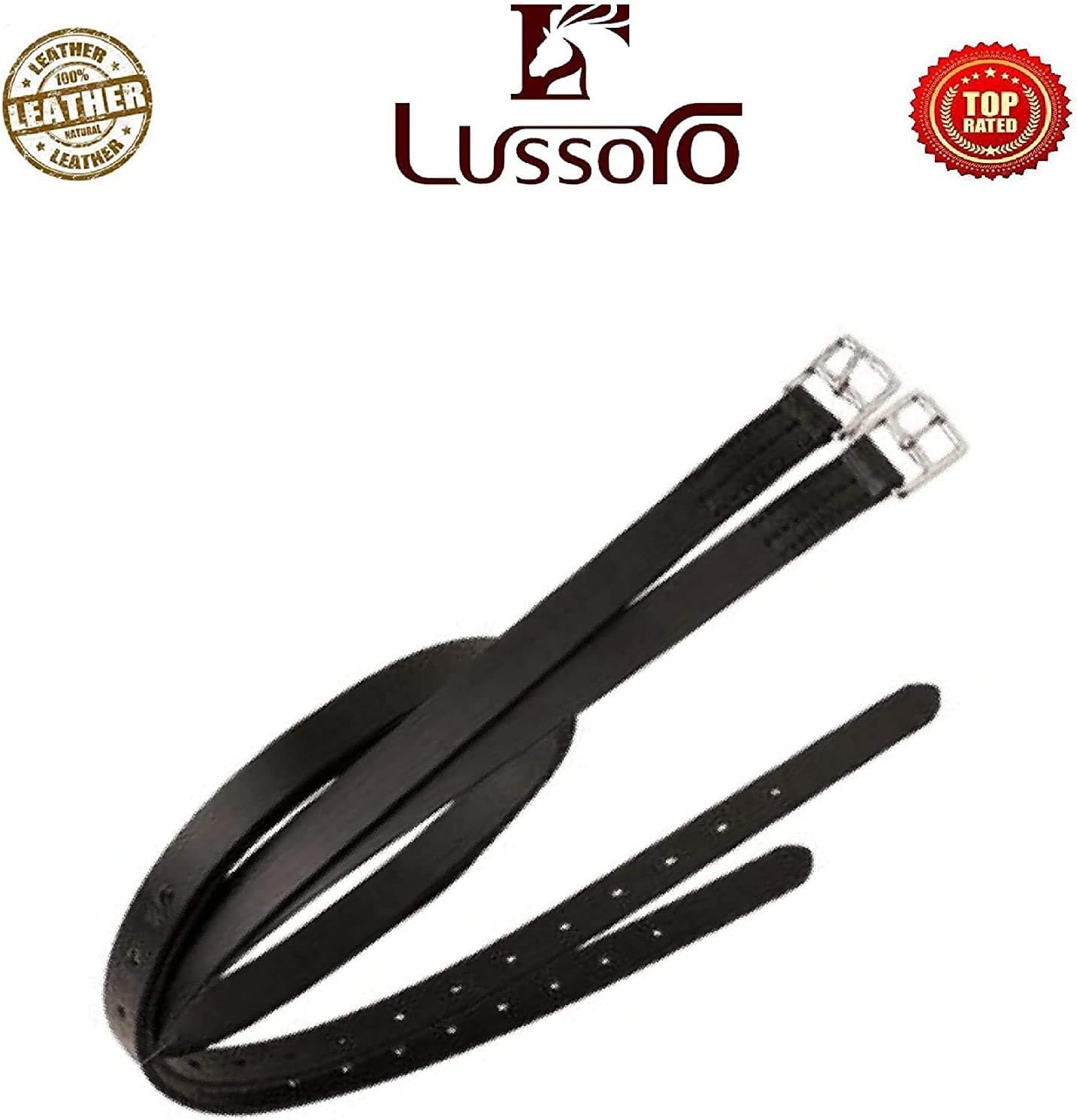 Cuoio Inglese Equitazione Cavallo Starter Kit per Equitazione Regalo Set Inglese Saltare Maniglia Sella, Pony