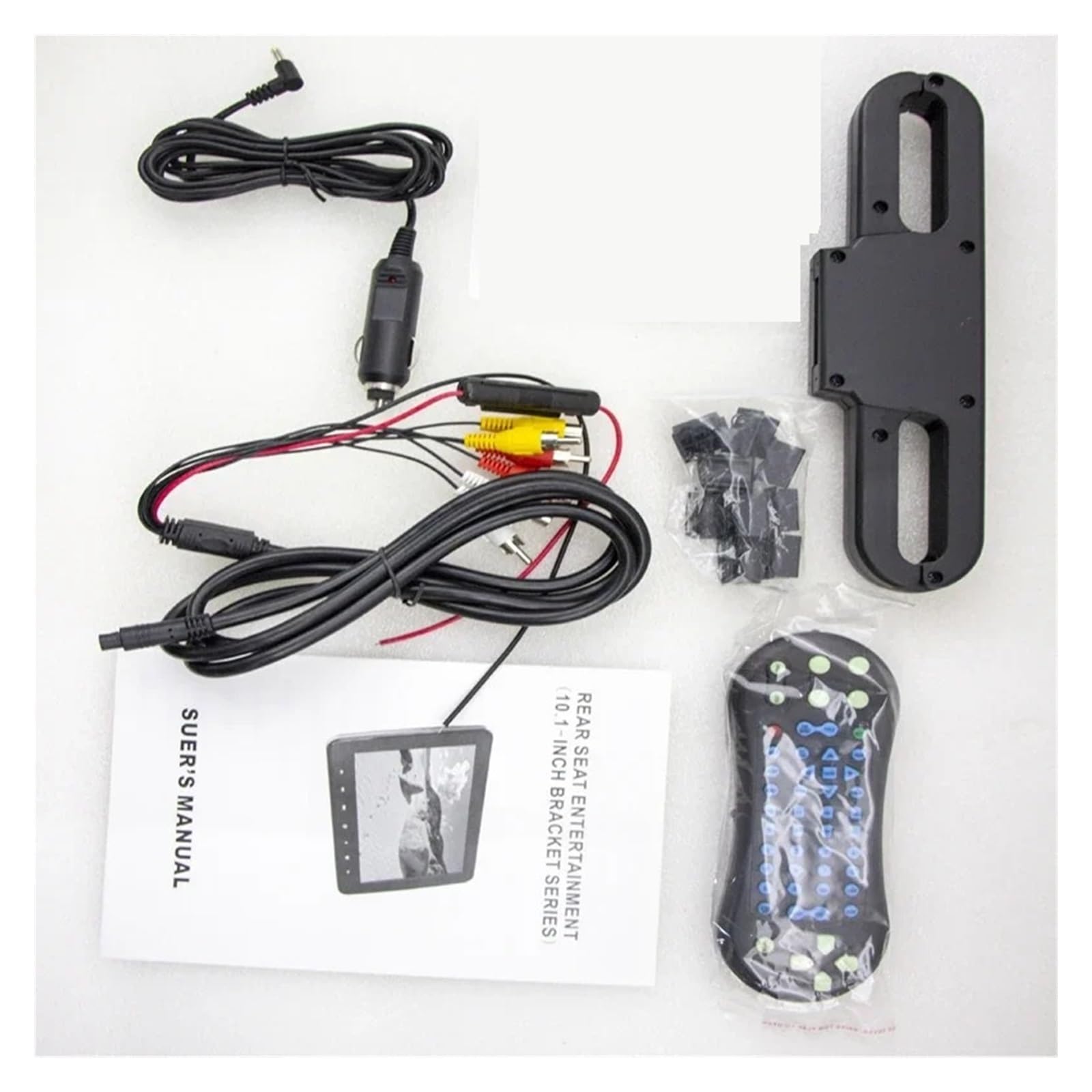 Lettori Video For Auto Da 10,1 Pollici Lettore DVD MP5 Portatile Schermo LCD HDMI Poggiatesta Pulsante Touch Display Sedile Posteriore Facile Da Installare Per I Viaggi(2 DVD Player Monitor)