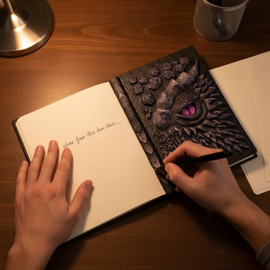Quaderno con Drago, Notebook 3D, 6 cm