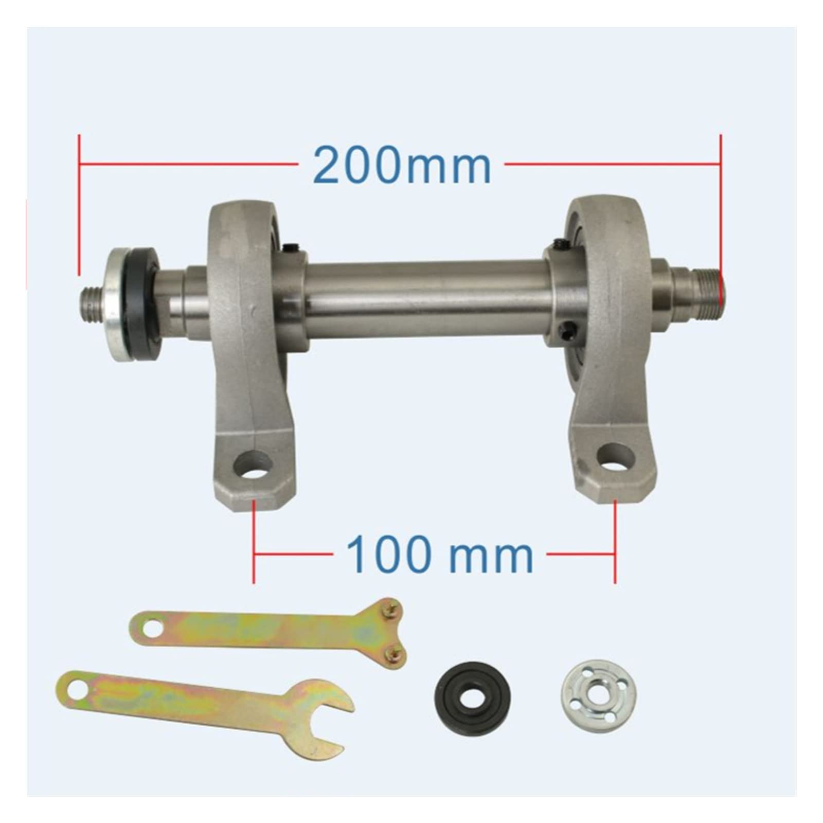 2 rodamientos y eje M14x1mm M14 170mm x 20mm for Mini cartucho de mandril de torno K0165 K0265 K02-50 K01-63B para profesionales y aficionados al bricolaje