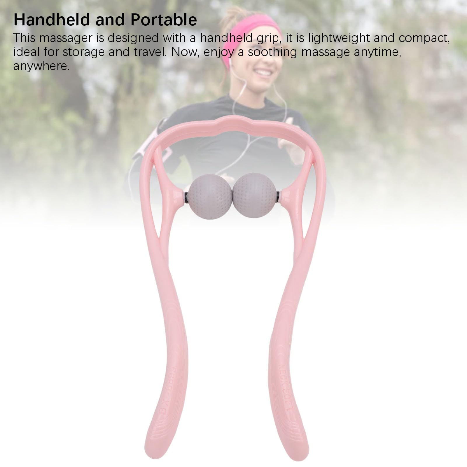 Generic Masażer Szyi Shiatsu z Podwójnym Punktem Spustowym Masażer Ramion do Głębokich Tkanek do Domowego Biura Lekka, Przenośna Konstrukcja w Kształcie Litery U dla Każdego Rozmiaru Szyi Materiał: