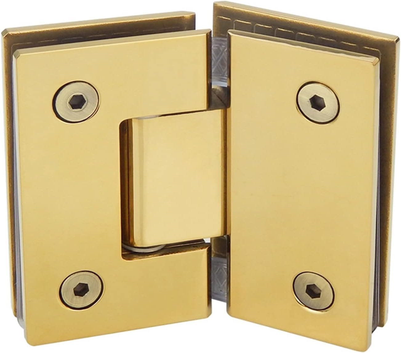 Kuayeocf Gold Hinges 135 Degrees Is Open Glass Door Bathrooms Wall Mount Black Shower Hinge