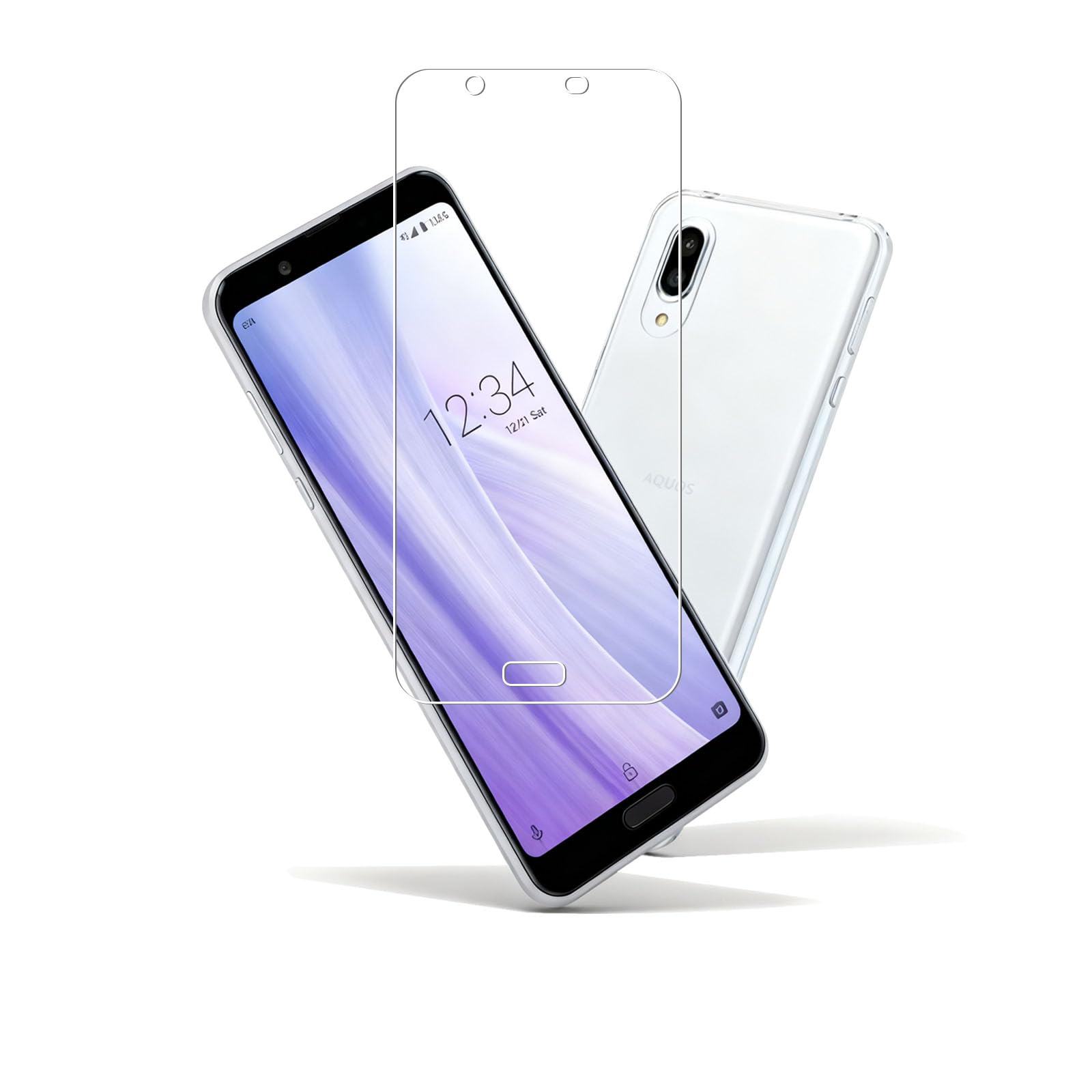 向けの Aquos sense3 plus 専用 ガラスフィルム + TPU sense3 plus ケース セット | 日本旭硝子製 sh-rm11 shv46 強化ガラス 硬度 9H 指紋防止・気泡ゼロ 自動吸着貼りやすい | アクオスセンス 3 plus ケース TPU 完全透明 耐衝撃・耐磨耗 黄変しにくい