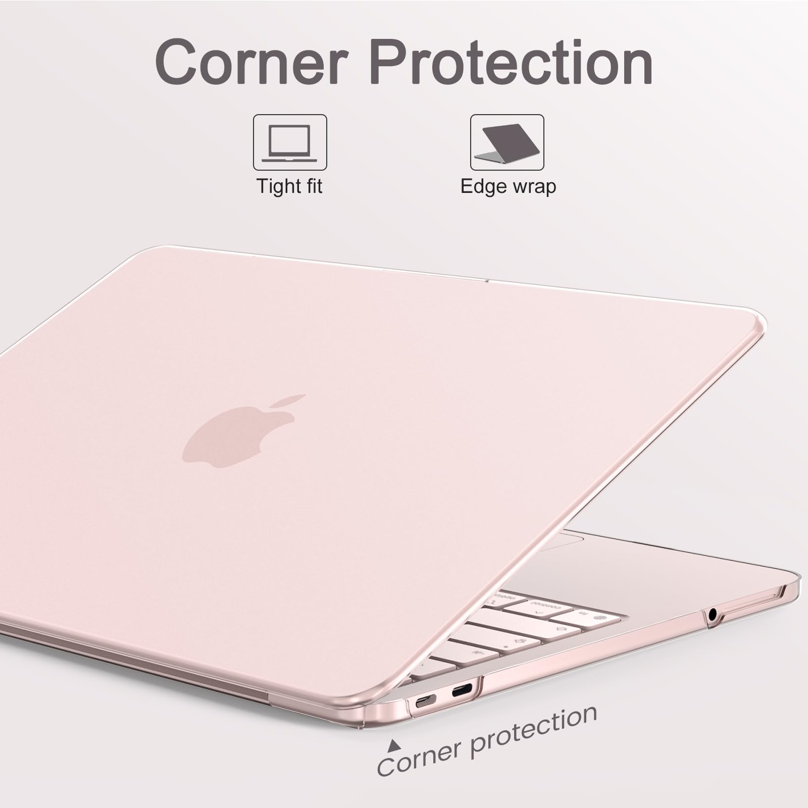 AKIT Coque rigide MacBook Neo 13" 2026 A18 Pro A3404 transparent anti-rayures