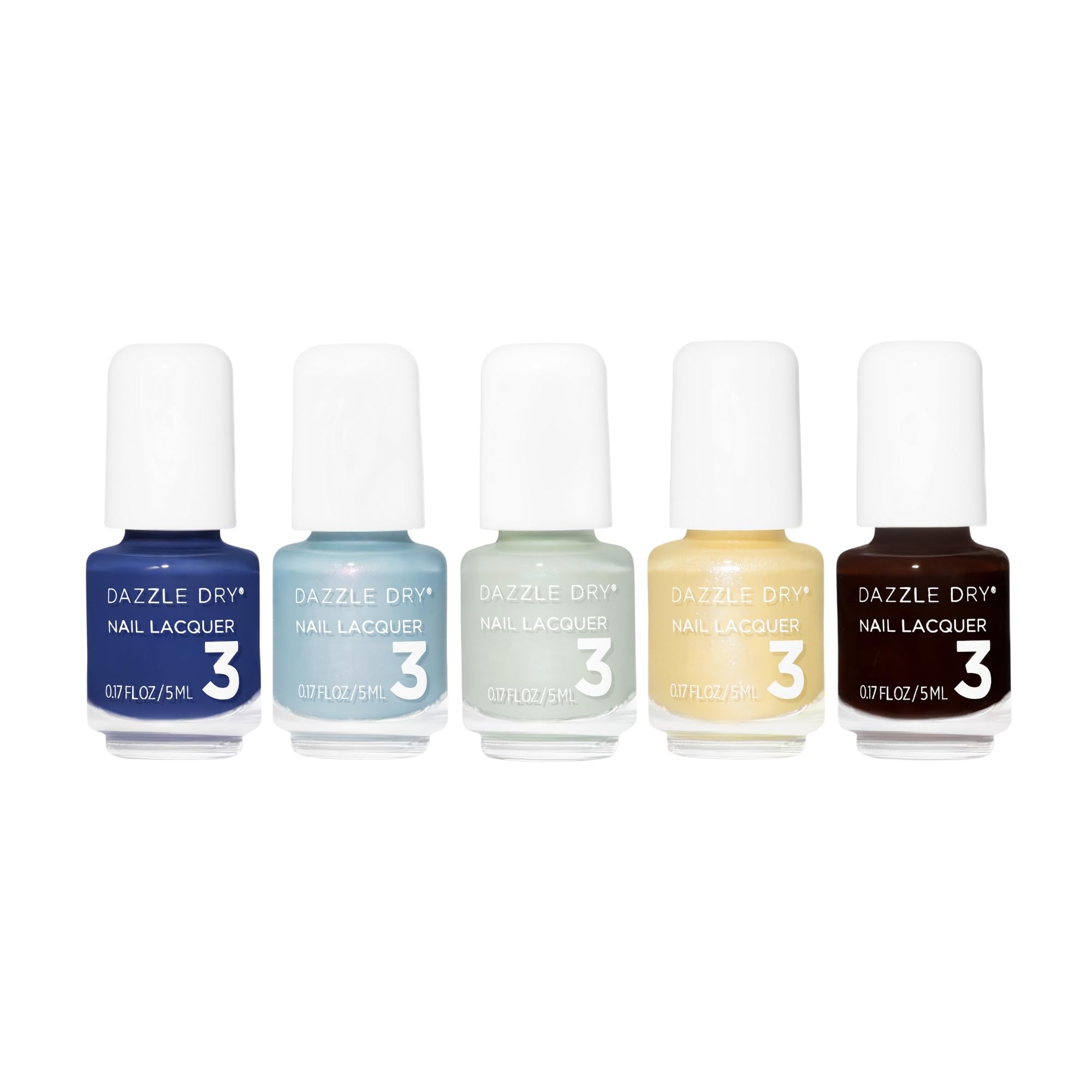 Dazzle Dry Mini Flight - Elevation - 5 Mini Lacquers