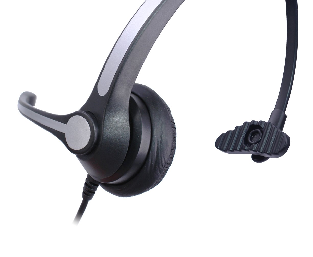 Amazon.co.jp: Audicom 2.5mm コールセンターヘッドセット マイク付き