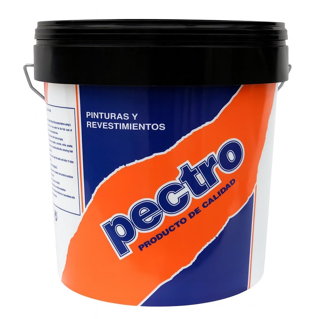 PECTRO Pintura blanca mate cubriente INTERIOR EXTERIOR 20 KG | Pintura lavable de gran durabilidad y cubricion | Plastica de elegante acabado (20 KG)