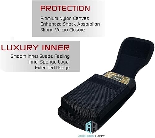 Miniatura 7 de AH Hunting Tree CAMO - Funda de nailon para teléfono con lazo para cinturón, para Android Moto iPhone 11 Pro Max XS Max iPhone 8 Plus, 6S+ 6 Plus,