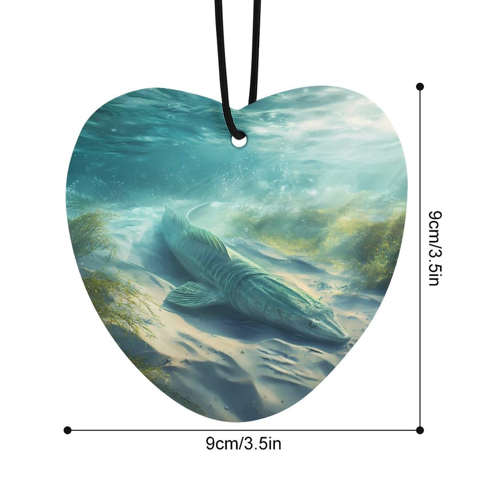 Sturgeon Fish Car Air Freshener Hanging Aromatherapy Tablets for Car Accessories Love form