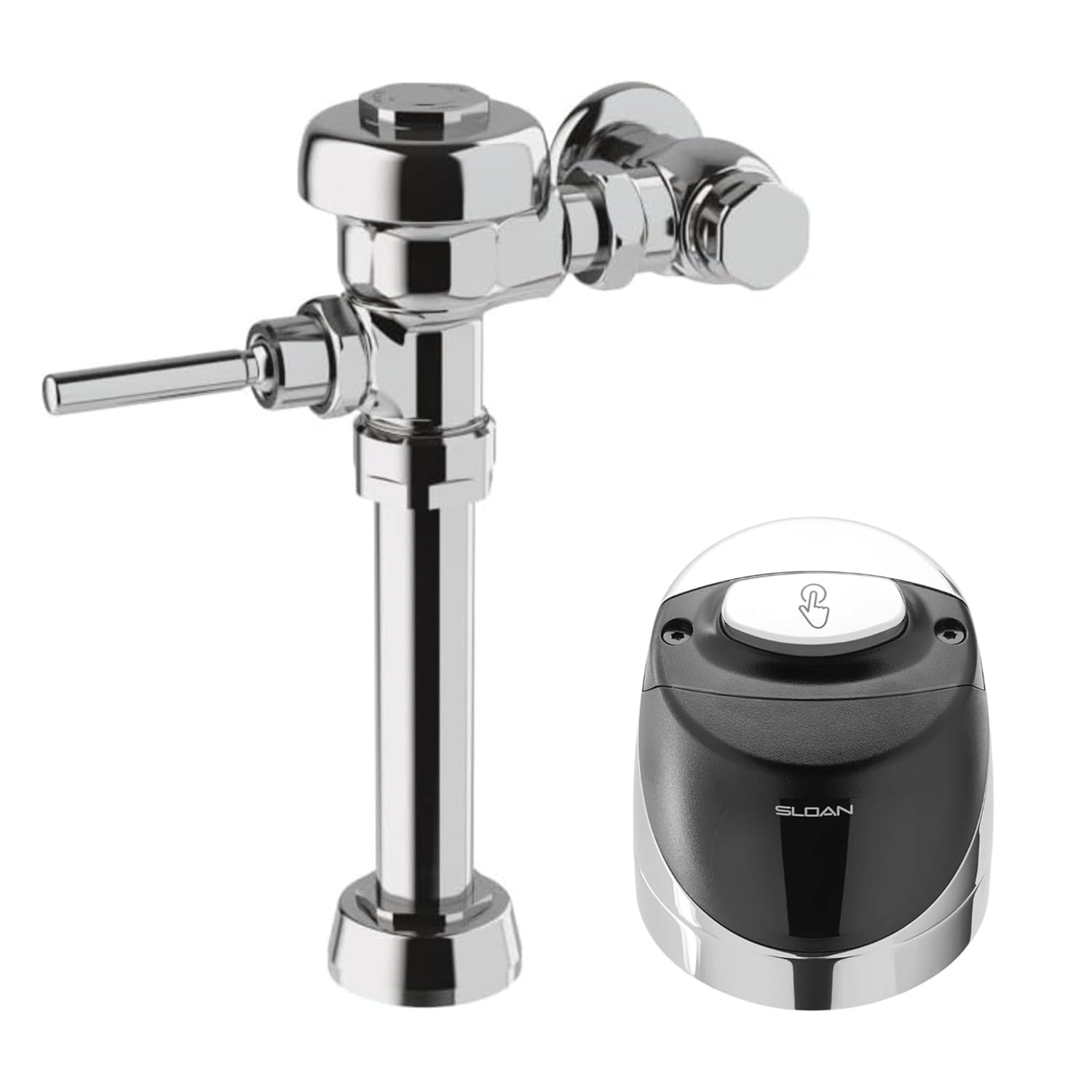 Sloan 111 Water Closet Flushometer, 3780018 & Sloan G2 RESS-C Retrofit, 3325435 Bundle - Fixture Connection Top Spud, 1.28 GPF Flush Valve, Exposed Top Mount Sensor, 6 Year Battery Life