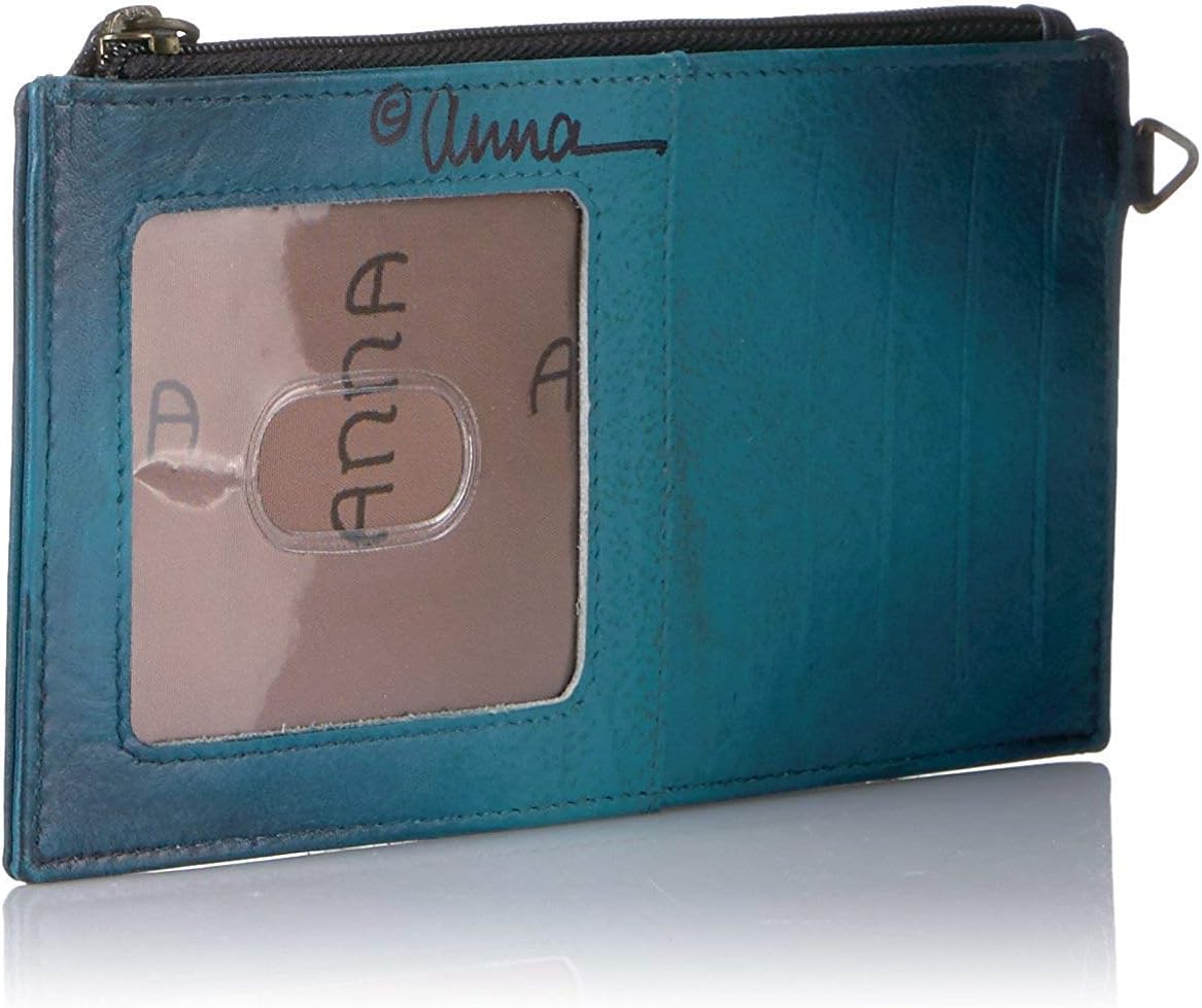 Anna by Anuschka Women's Hand Painted Genuine Leather Organizer Wallet | Hand Painted