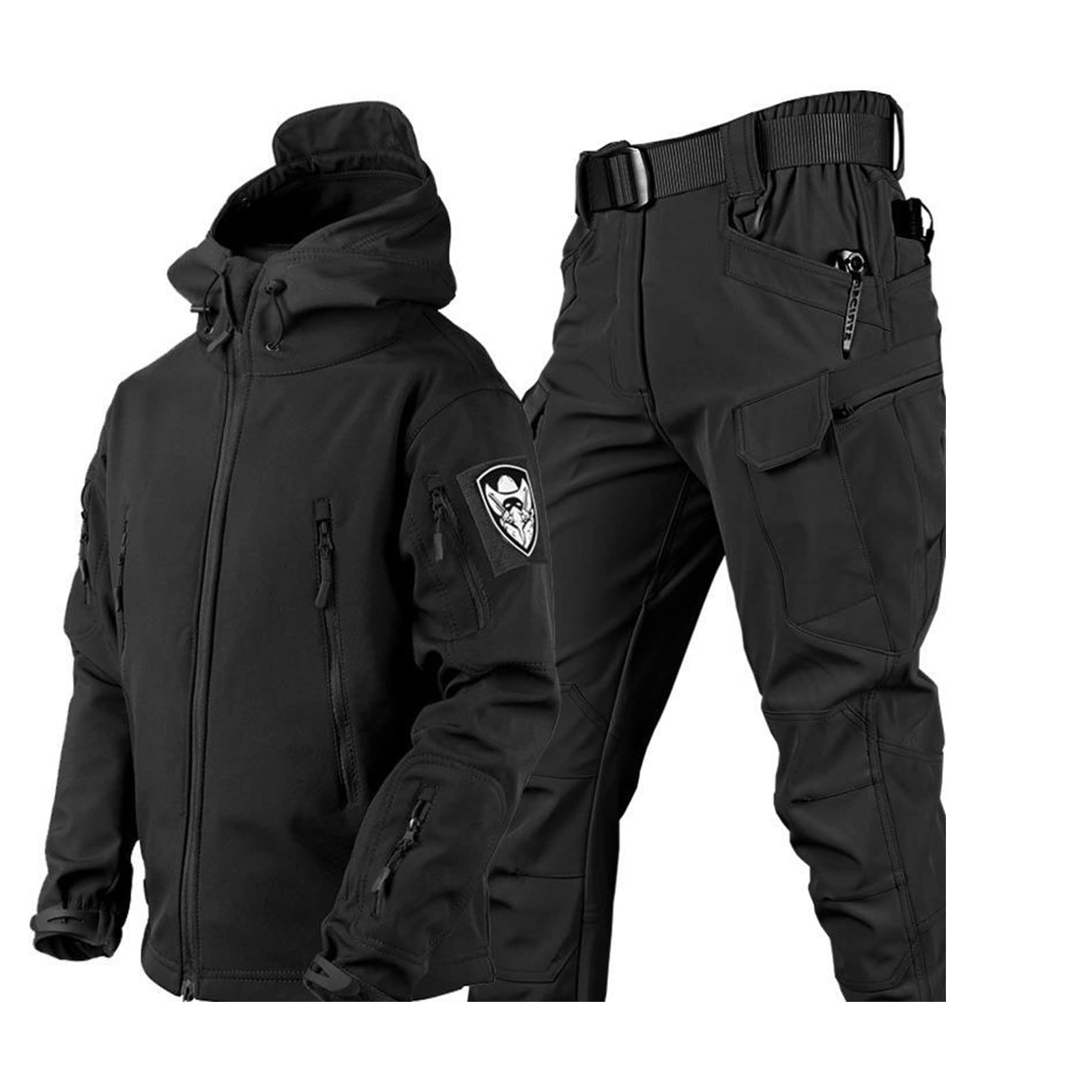 Conjunto de traje militar impermeable de combate del ejército, chaqueta de camuflaje, pantalones, uniformes tácticos para hombre y actividades al aire libre