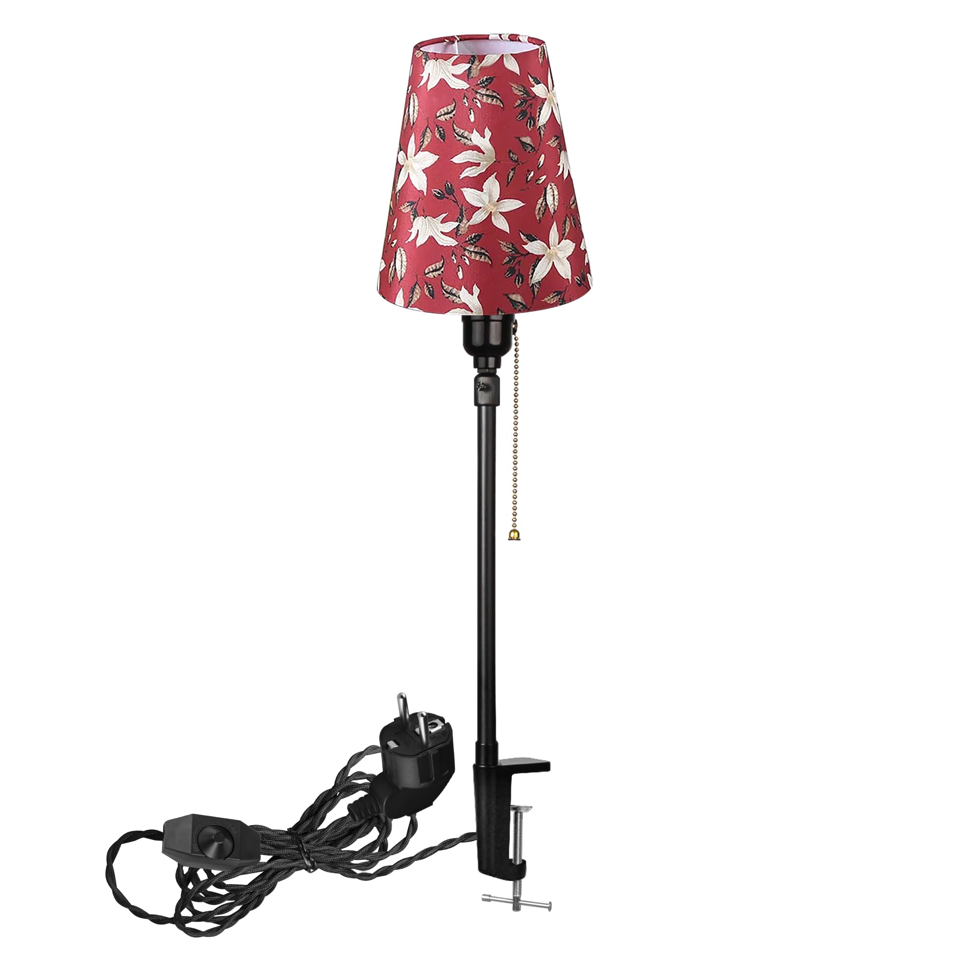 Modern Klemmleuchte,1 Packung Leselampe mit 2,5 m Kabel, Dimmbar Nachttischlampe,Augenpflege Schreibtischlampe für Heimgebrauch Büro, E27 Lampenhalterung - DZ0375B