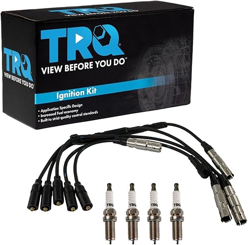 Miniatura 90 de Kit de Bujías de TRQ 5 Piezas Bujías de Iridio Compatibles con Hyundai Elantra 1996-2006 2005-2009 Tucson 2005-2010 Kia Sportage 2009 Spectra