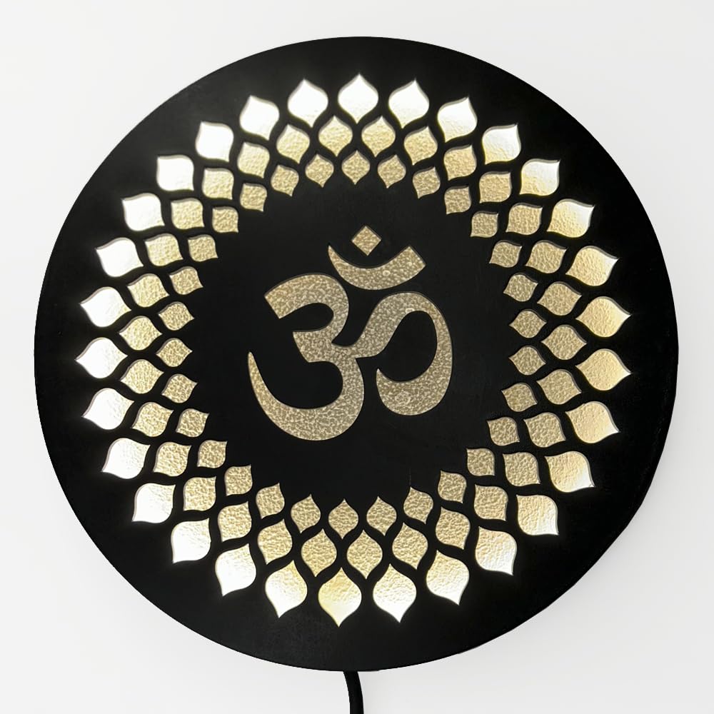 Moon Wall Lights - LED Backlit Mandir Decor -1