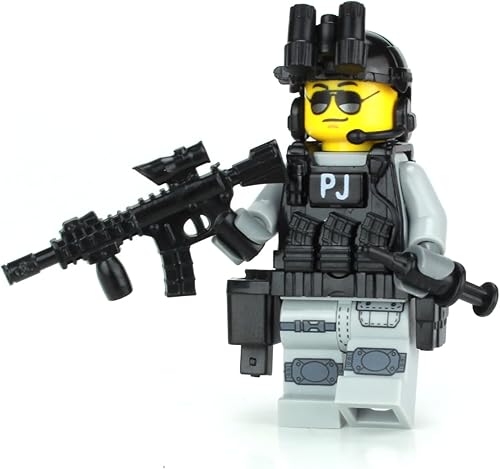 Battle Brick Minifigura personalizada de soldado de comando PJ Pararescue de la Fuerza Aérea de EE. UU