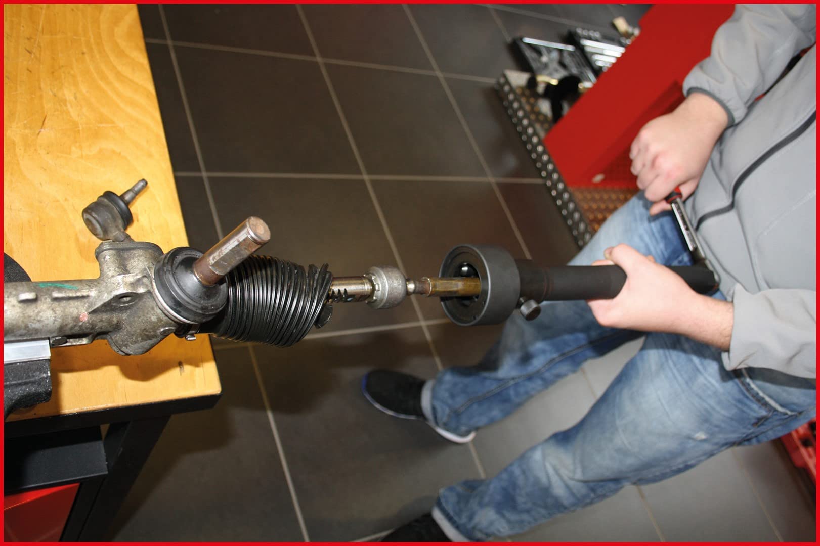 KS Tools 150.1125 Bussola speciale per tiranti sterzo/snodi assiali, 4 pz