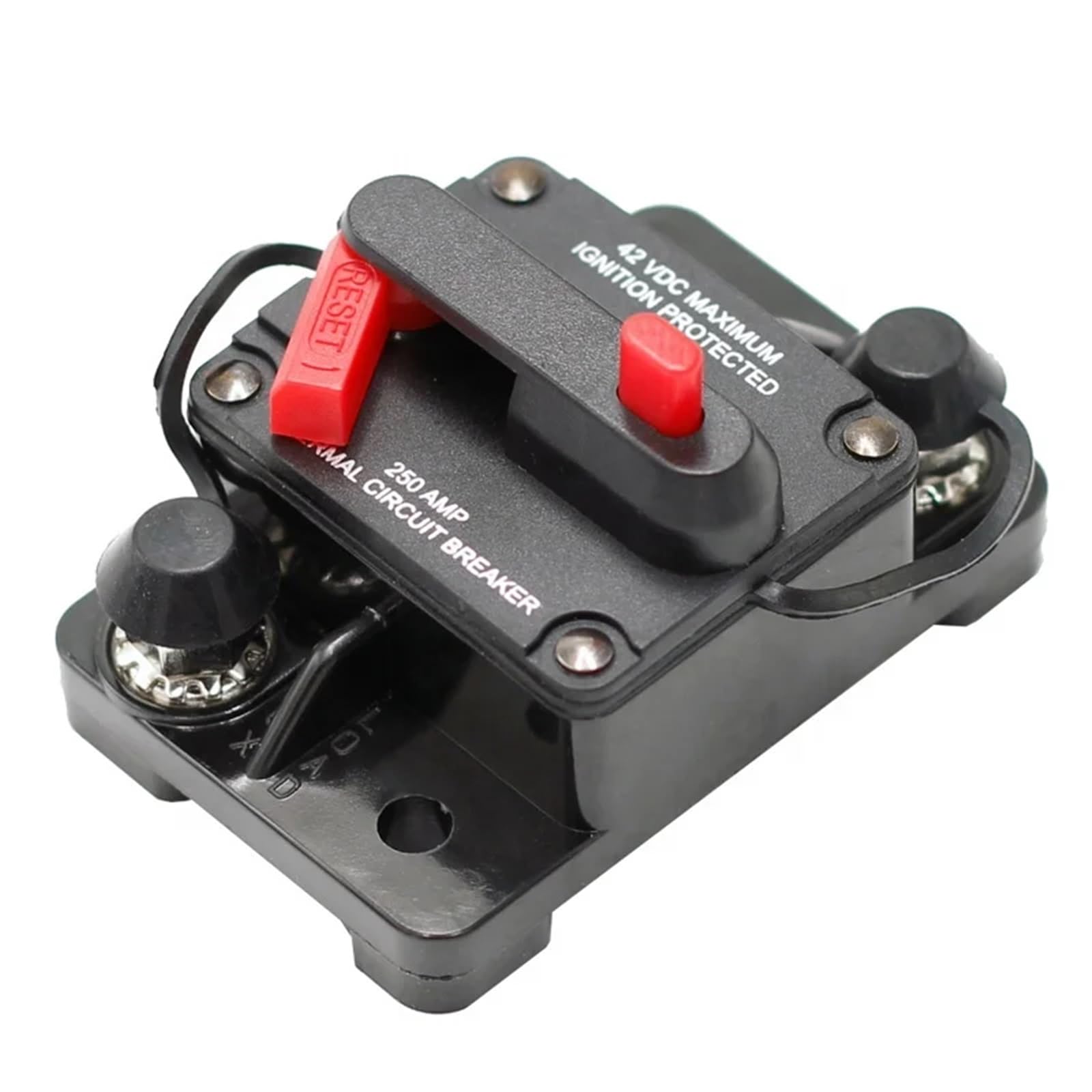 AVSBBYEPS 42V DC 40A 50A 60A 70A 80A 100A 150A 200A 250A 300A Marine Solar Truck Car Audio Inline Automotive Circuit Breaker(300A)