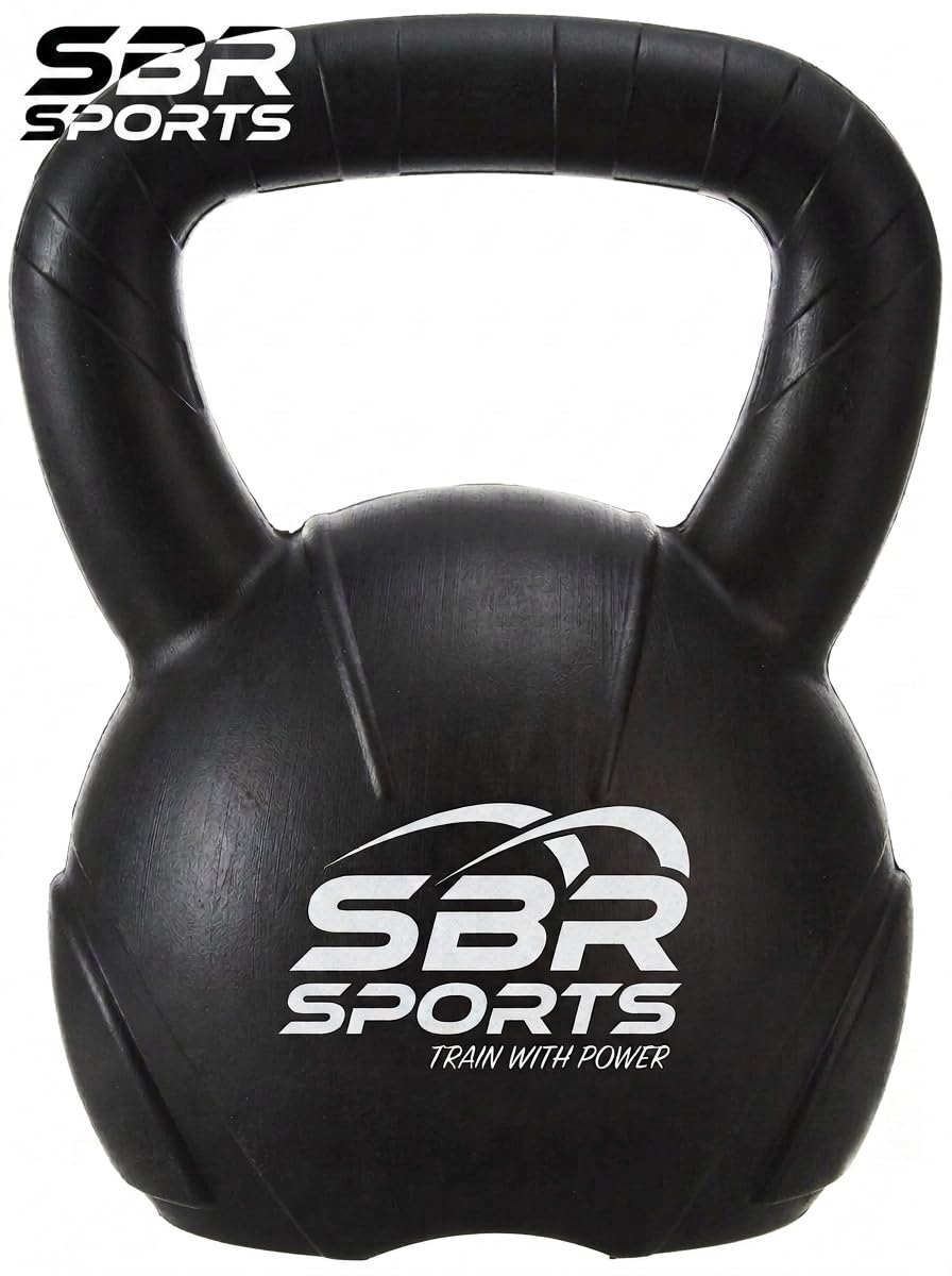 SBR~ PVC Kettlebell 4 kg for Men & Women Strength & Cardio Training, Soft Grip, Crushed Concrete Filled, Full Body Workout Equipment for Home & Gym-image-11