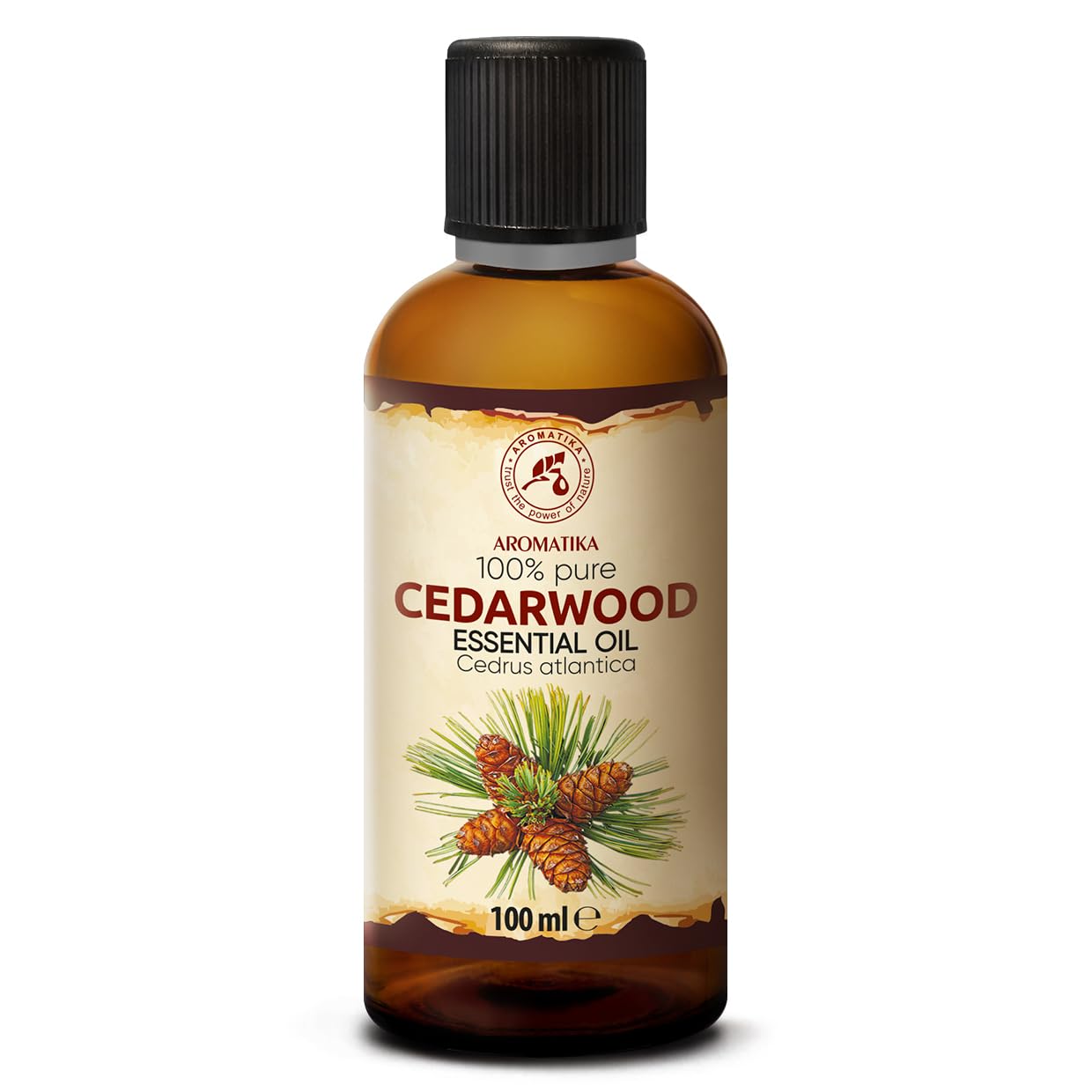 Olejek Eteryczny z Drewna Cedrowego 100 ml - Cedrus Atlantica - Olejek Aromatyczny do Dyfuzora - Aromaterapia - Świece Zapachowe - Mydła - Odświeżanie Powietrza
