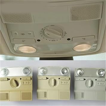 Dome Light Front Ceiling Lamps Reading Lamps Interior Lamps Compatible For Volkswagen Sagitar MAGOTAN Golf6 MK6/Jetta MK5 Passat B6Gloss Black
