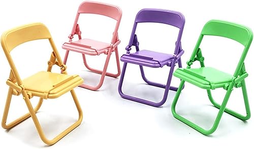 Mini silla plegable de simulación, modelo de casa de muñecas, accesorios de silla plegable, casa de muñecas, accesorios de muebles de plástico en