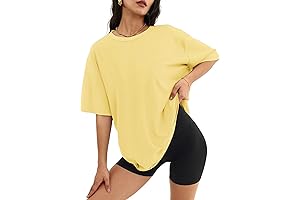 Womens Oversized T Shirts Yellow