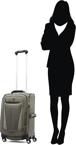Miniatura 212 de Travelpro Maxlite 5 - Juego de 2 piezas de equipaje de mano de tela, expandibles con 4 ruedas giratorias, bolso blando para debajo del asiento, Negro