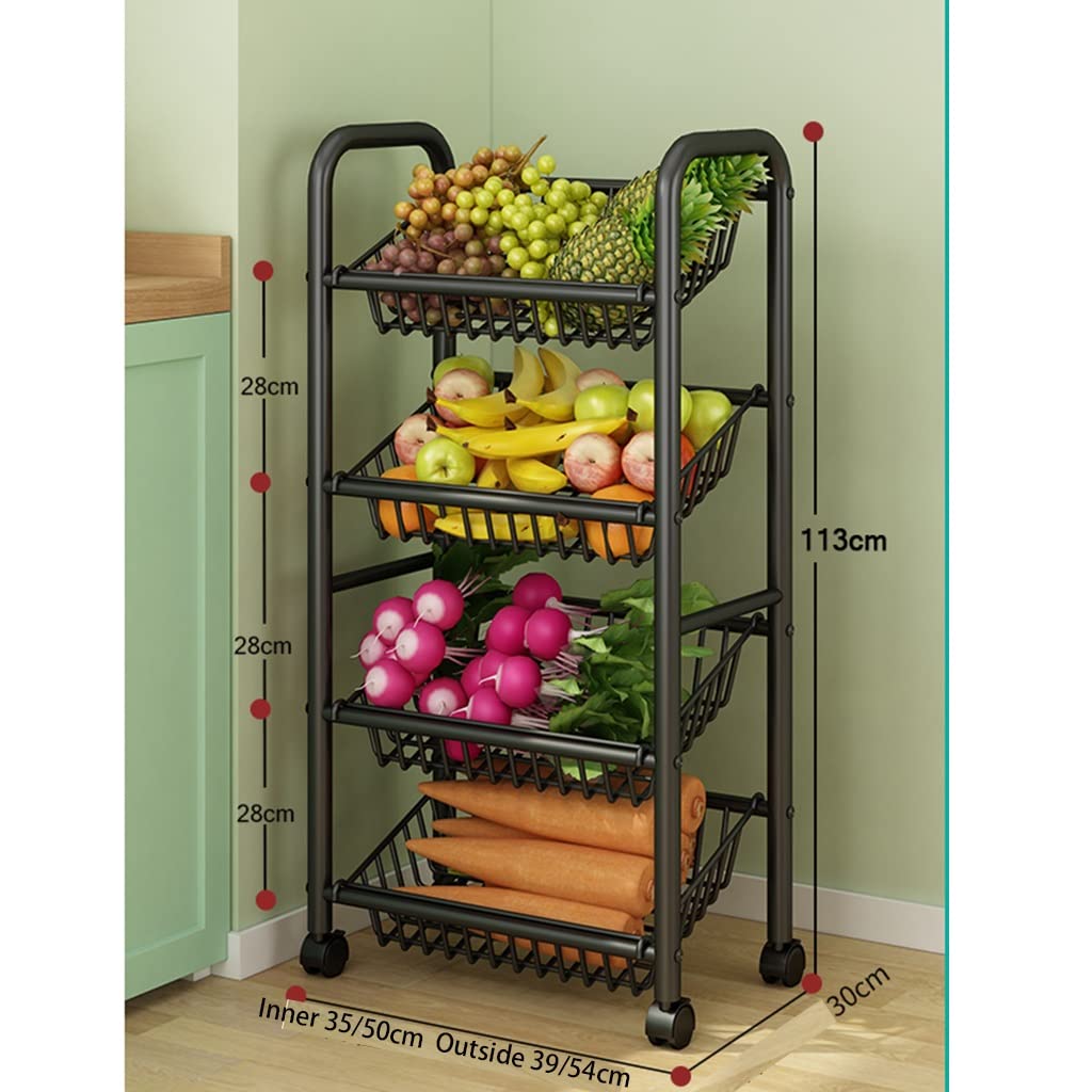 Carrito de almacenamiento rodante de 3 niveles con estante de metal desmontable, carrito multiusos para lavandería, sala de juegos, garaje, oficina o dormitorio, organiza tu espacio de manera