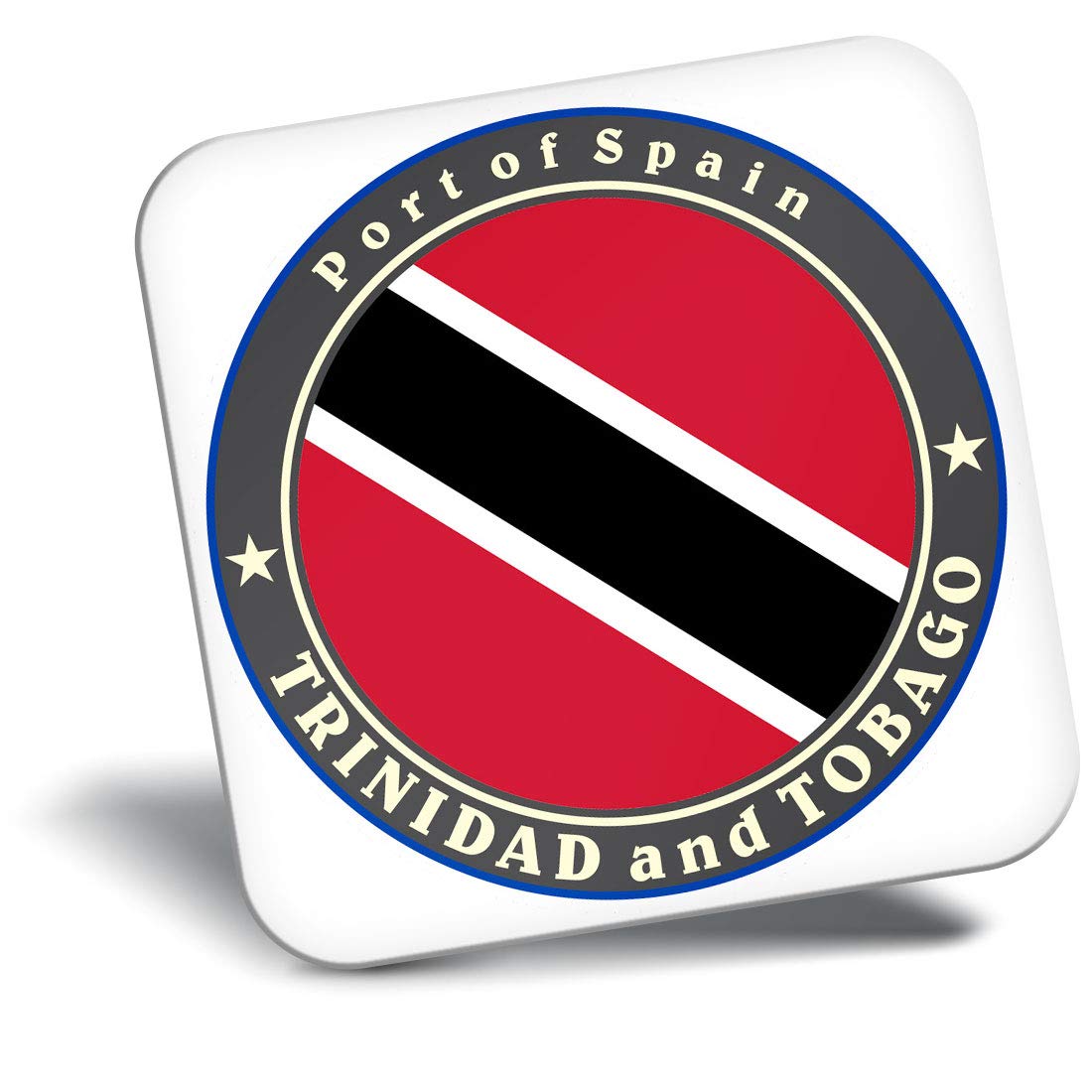 Destination Vinyl Ltd Fridge Magnet - Trinidad and Tobago Flag Travel 5044