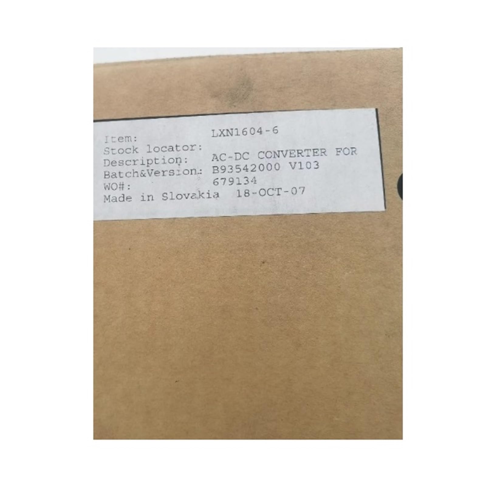 AC-DC Converter LXN1604-6 Power Solutions for Industry