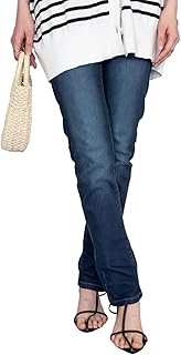 [Four leaf] レディース スキニーデニムパンツ ストレッチ 美脚 ジーンズ ウエストゴム 伸縮性 体型カバー ジーパン 細身 カジュアル 大人コーデ 通勤 通学 デイリー