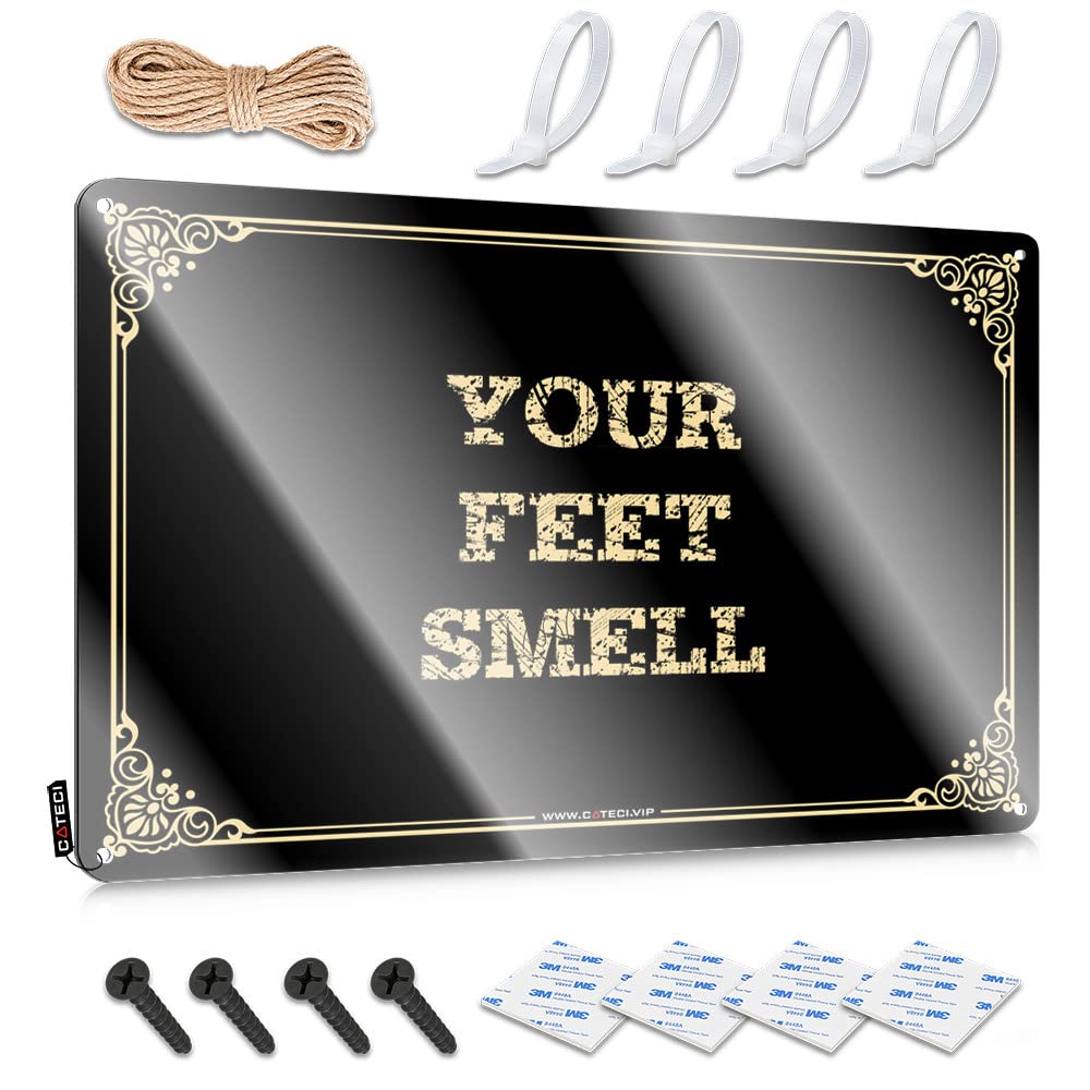 Fzfn Colour Sign Collection Inappropriate Your Feet Smell For Tailgating - Coffee Customizable(20X30cm)