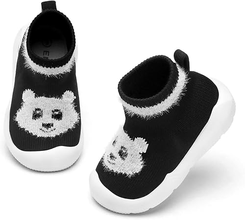 Engtoy Baby Sock Shoes Baby Walking Shoes Infant Non-Slip Breathable Slippers with Soft Rubber Sole Baby Boys Girls Slip On Sneakers