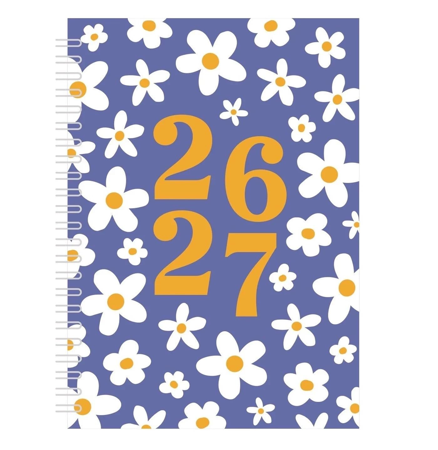 Shineone 2026-2027 Academic Diary Planner A5 Hardback, Week to View, Spiral Bound, Assorted Designs (Flowers) — image 1