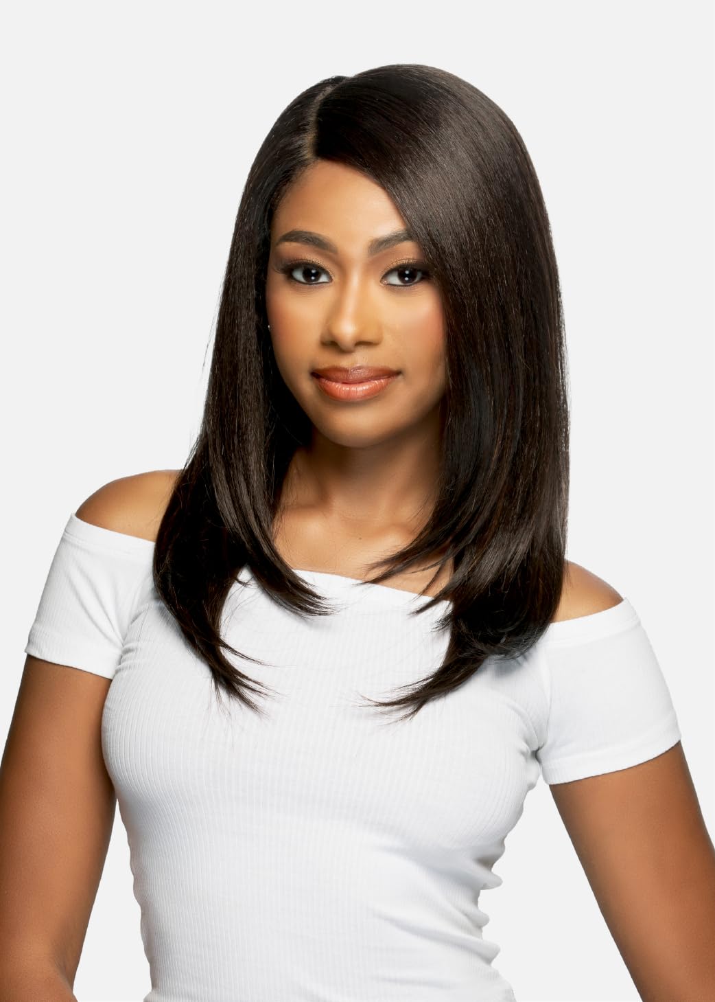 Vivica A. Fox Hair Collection MINA, Aura Tangle Free Premium Fiber, HD Lace Deep Part, Glueless Wig (Dark Brown 2) Vivica A. Fox Hair Collection MINA, Aura Tangle Free Premium Fiber, HD Lace Deep Part, Glueless Wig (Dark Brown 2)