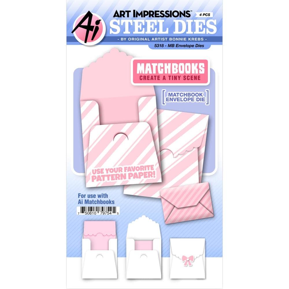 Matchbooks Envelope Dies matrice de découpe scrapbooking et carterie créative