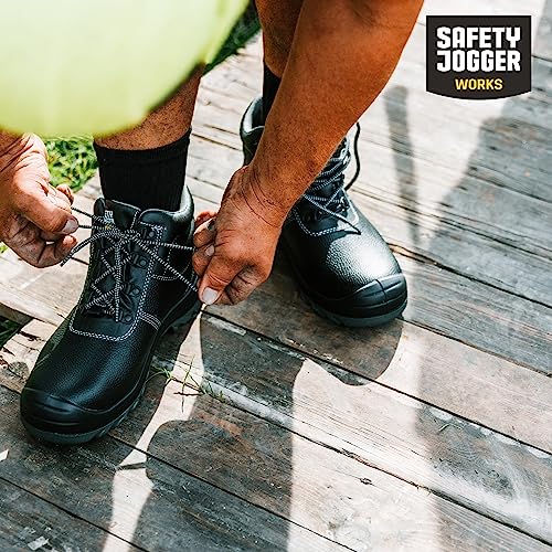 8. Bild von SAFETY JOGGER Sicherheits und Arbeitsstiefel Herren und Damen - BESTBOY - Sicherheitsstiefel, Schutzstiefel EU 43, Schwarz 43
